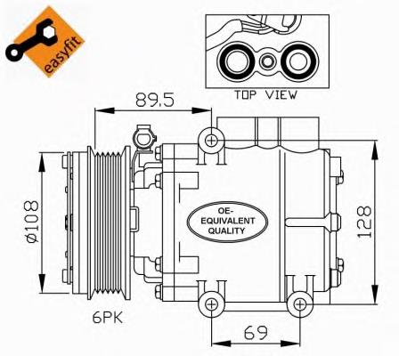 1S7H19D629DC Ford sprężarka klimatyzacji