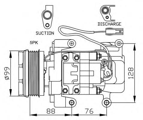 C23661450E Mazda Sprężarka klimatyzacji