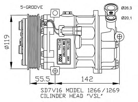 6854082 Opel Sprężarka klimatyzacji