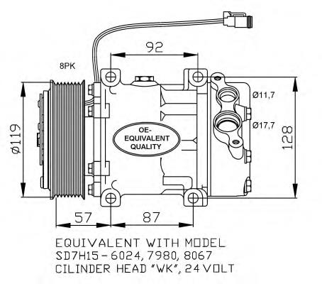 ACP117000S Mahle Original Sprężarka klimatyzacji