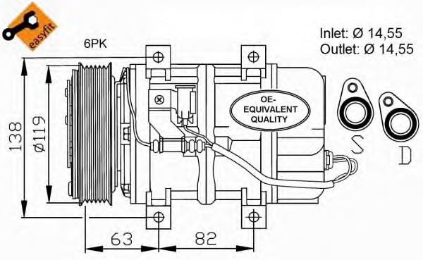 Do koszyka 8600889 Volvo Sprężarka klimatyzacji