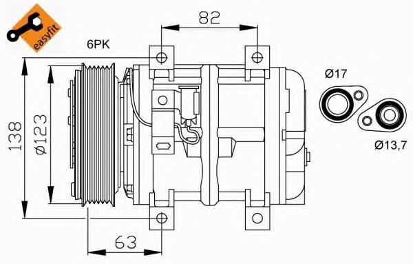 30612681 Volvo sprężarka klimatyzacji