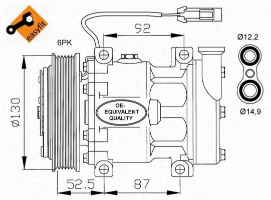 Sprężarka klimatyzacji Fiat/Alfa/Lancia 60629417