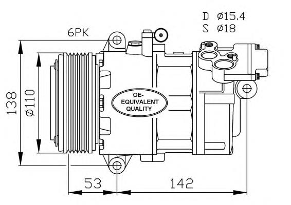 Sprężarka klimatyzacji 32184 NRF