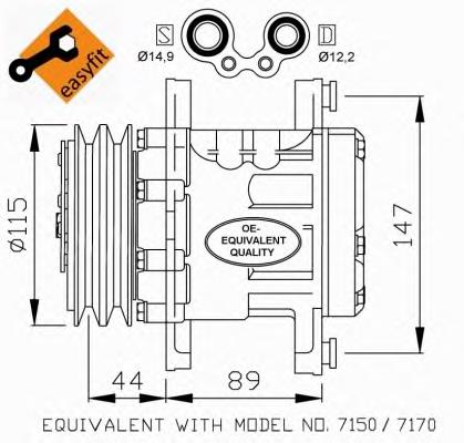KTT090157 Thermotec Sprężarka klimatyzacji