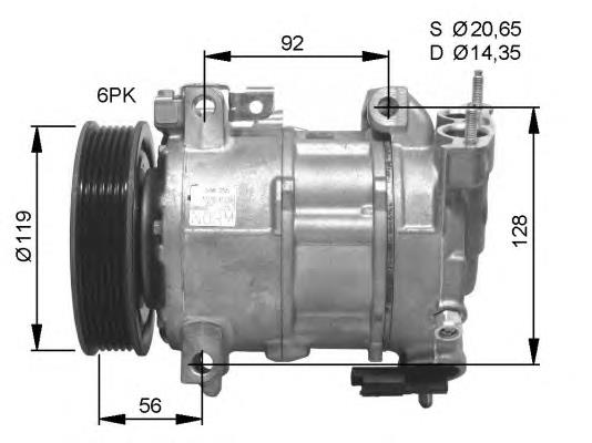 Sprężarka klimatyzacji Peugeot/Citroen 648740 cena, od 362,14 USD