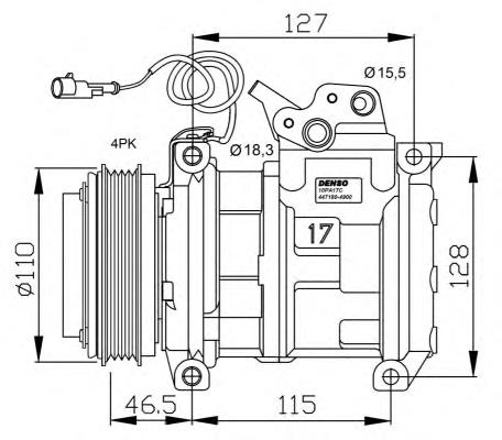 504014391 Iveco Sprężarka klimatyzacji