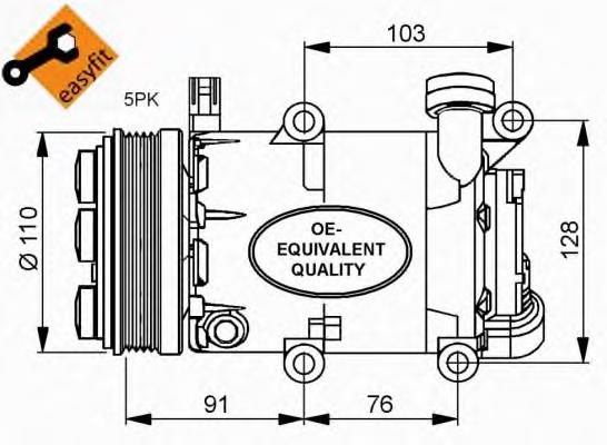 32415 NRF Sprężarka klimatyzacji
