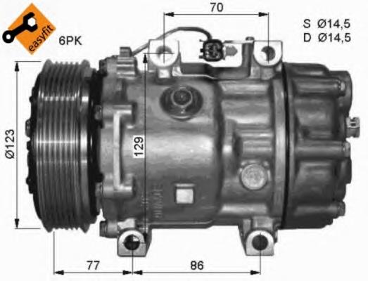 Sprężarka klimatyzacji 32430 NRF