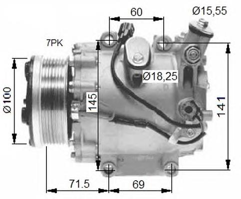 32491 NRF Sprężarka klimatyzacji