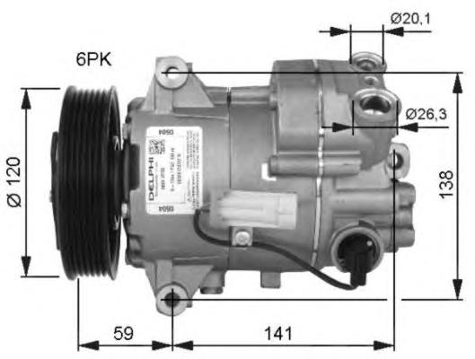 Sprężarka klimatyzacji Opel 1854417 cena, od 61,08 USD