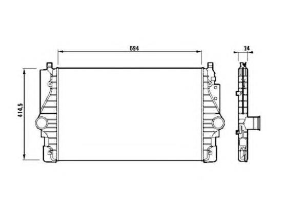 Chłodnica intercoolera NRF 30873
