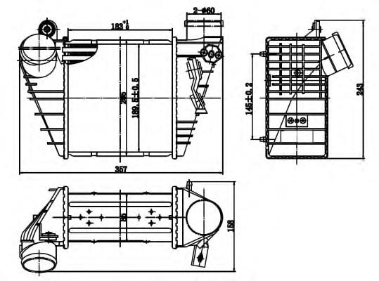 Chłodnica intercoolera VAG 1J0145803G cena, od 88,08 USD