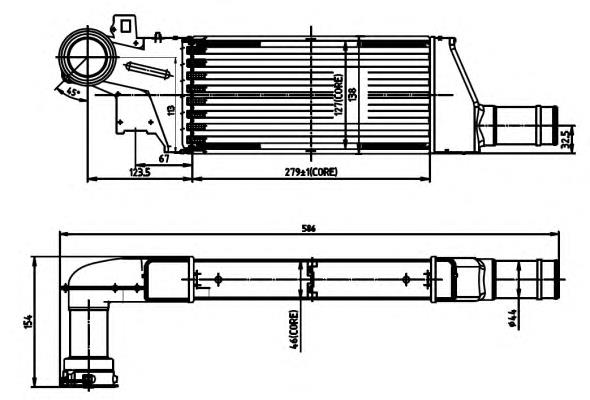 93177425 Opel Chłodnica intercoolera