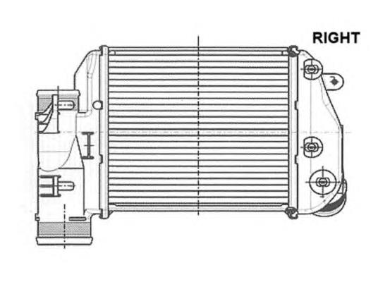 Chłodnica intercoolera NRF 30768
