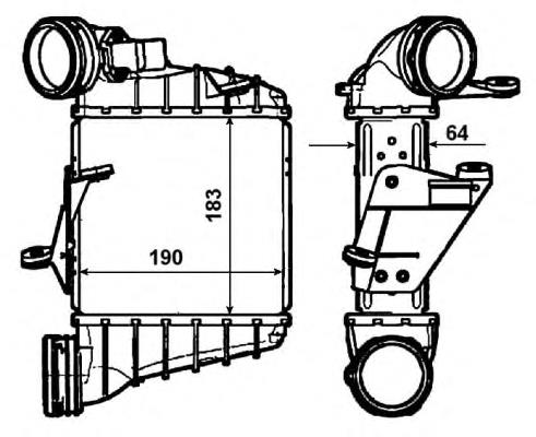 30476 NRF Chłodnica intercoolera
