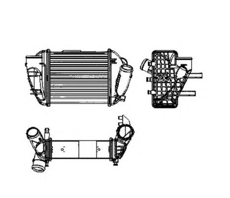 Chłodnica intercoolera NRF 30755