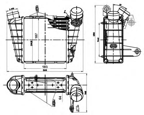 Chłodnica intercoolera NRF 30842