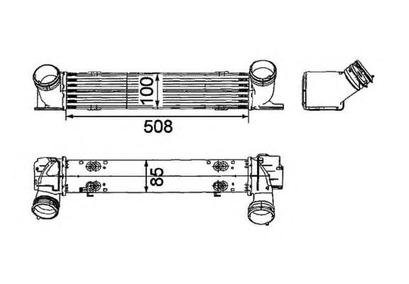 752491608 BMW chłodnica intercoolera