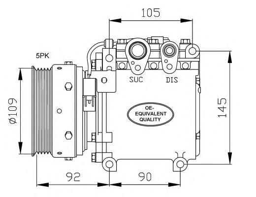  Sprężarka klimatyzacji Mitsubishi Lancer 4