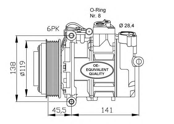 Sprężarka klimatyzacji do Mercedes E (W210)