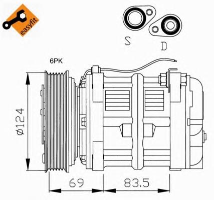 Do koszyka 8601535 Volvo Sprężarka klimatyzacji