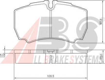 Okładziny (klocki) do hamulców tarczowych tylne ABS 37298 cena, od 22,74 USD