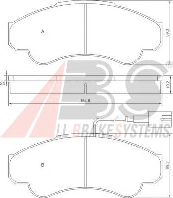 Klocki hamulcowe przednie tarczowe 1623060180 Peugeot/Citroen