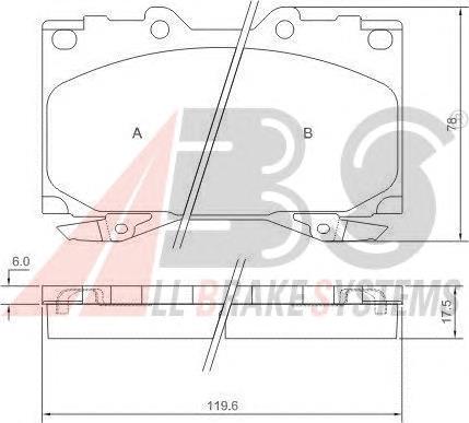 Klocki hamulcowe przednie tarczowe 446560370 Toyota