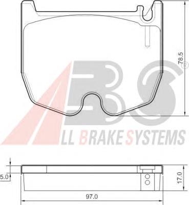 A0044204520 Mercedes klocki hamulcowe przednie tarczowe