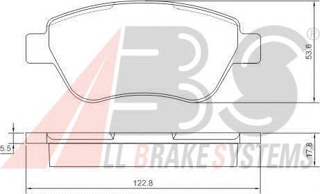 Klocki hamulcowe przednie tarczowe 77362548 Fiat/Alfa/Lancia