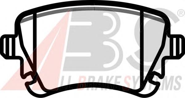 Okładziny (klocki) do hamulców tarczowych tylne ABS 37411 cena, od 23,06 USD