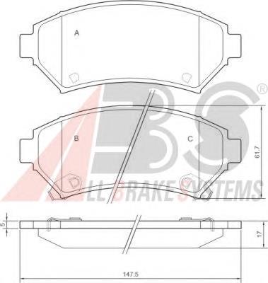 Klocki hamulcowe przednie tarczowe Opel 1605067 cena, od 32,47 USD