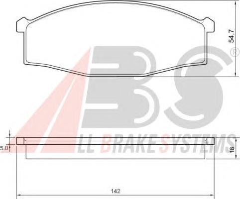 AY040NS077 Nissan/Infiniti Klocki hamulcowe przednie tarczowe