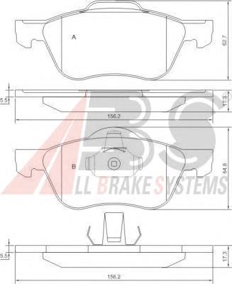 1453060 Ford Klocki hamulcowe przednie tarczowe