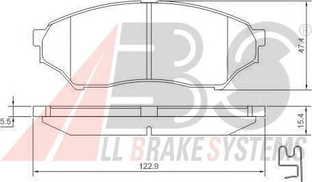 Do koszyka MR334953 Mitsubishi Klocki hamulcowe przednie tarczowe