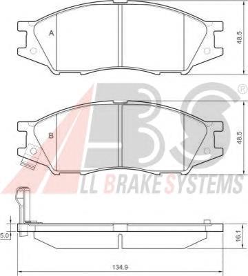 Klocki hamulcowe przednie tarczowe Nissan/Infiniti AY040NS073