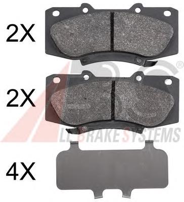 Do koszyka 044650K260 Toyota Klocki hamulcowe przednie tarczowe