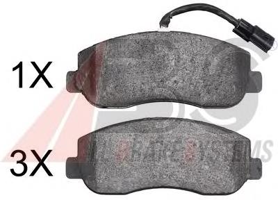 Klocki hamulcowe przednie tarczowe ABS 37848 cena, od 28,42 USD