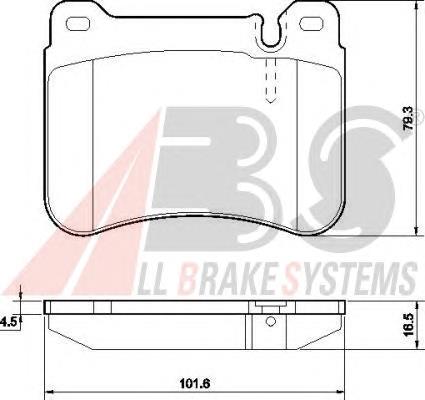 Klocki hamulcowe przednie tarczowe Mercedes 4420512041