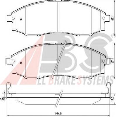 Klocki hamulcowe przednie tarczowe D1060VK10B Nissan/Infiniti