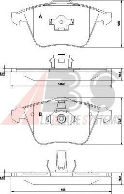 Do koszyka 31317658 Volvo Klocki hamulcowe przednie tarczowe