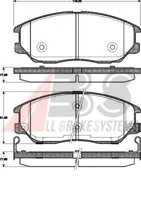 Klocki hamulcowe przednie tarczowe 4K52Y3323ZFFF Hyundai/Kia