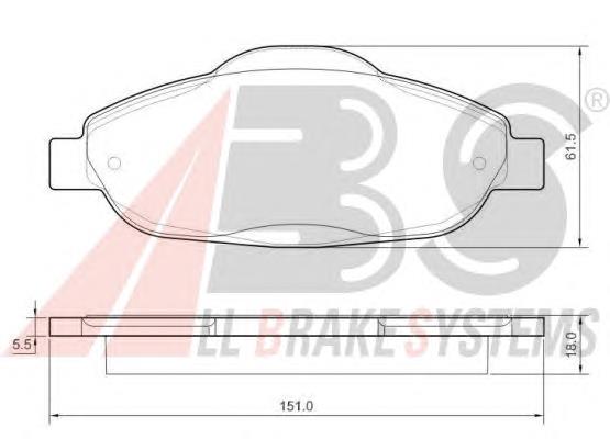 Klocki hamulcowe przednie tarczowe 1647862780 Peugeot/Citroen