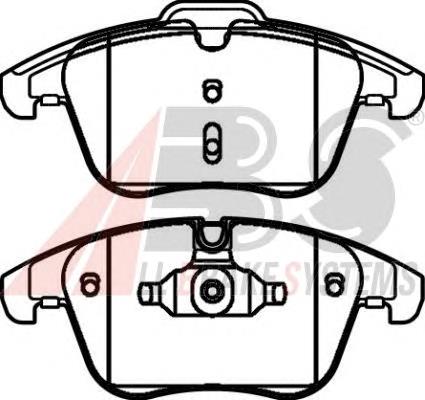 Klocki hamulcowe przednie tarczowe ABS 37568 cena, od 31,20 USD