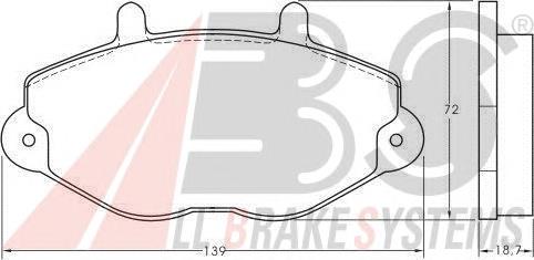 93VX2K021BA Ford Klocki hamulcowe przednie tarczowe