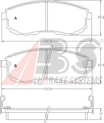 410602Y990 Nissan/Infiniti Klocki hamulcowe przednie tarczowe