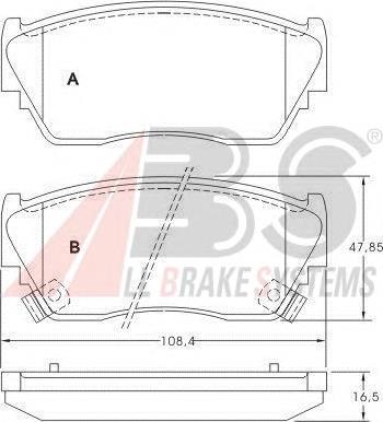 Do koszyka 4106050Y90 Nissan/Infiniti Klocki hamulcowe przednie tarczowe