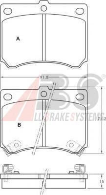 Klocki hamulcowe przednie tarczowe BRY63323Z Mazda