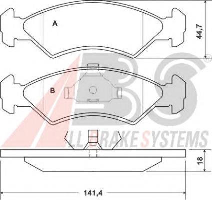 Klocki hamulcowe przednie tarczowe Ford 1465126 cena, od 25,72 USD